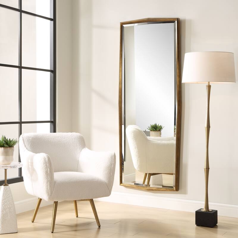 Uttermost On Point Wood Dressing Mirror - 76'' H X 30'' W X 3'' D