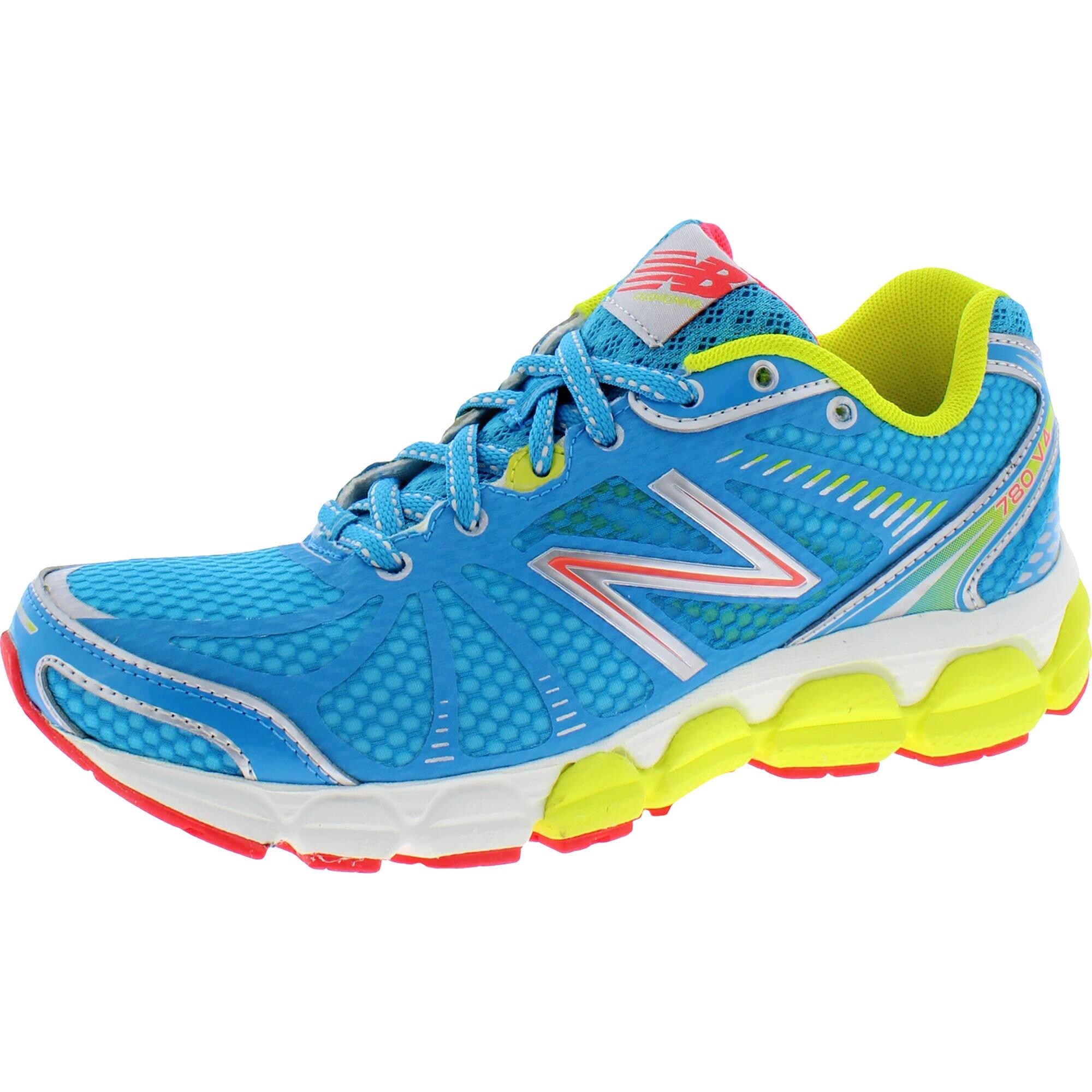Shop New Balance Womens 780v4 Running Shoes Fitness Performance - Blue/Lime  - 6 Medium (B,M) - Overstock - 32465121