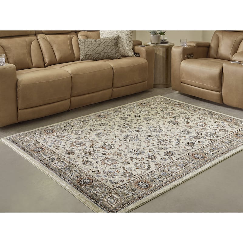 Signature Design by Ashley Beritham Brown/Beige Rug - 63" W x 84" D x 0.4" H