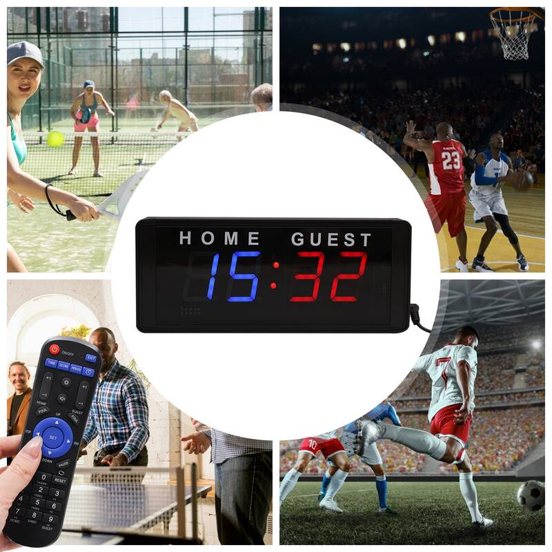 Portable Tabletop Electronic Mini Digital LED Scoreboards Bed Bath