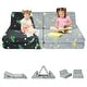 preview thumbnail 1 of 7, Costway 6PCS Convertible Kids Glow Sofa Play Couch Toddler Modular - See Details Grey - See Details