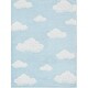 preview thumbnail 19 of 72, Well Woven Kids Rugs Cloud 9 Modern Machine Washable Area Rug 3'3" x 5' - Blue