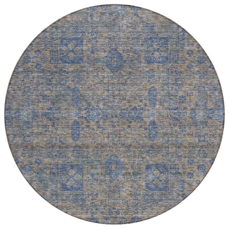 Machine Washable Indoor/ Outdoor Chantille Traditional Vintage Rug