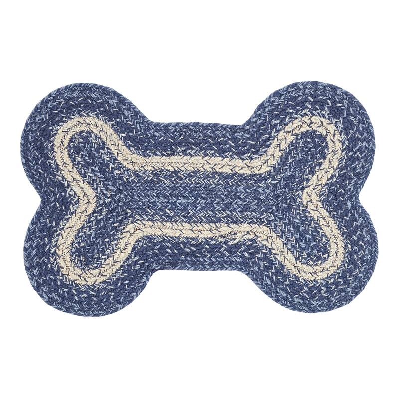 Great Falls Blue Indoor/Outdoor Medium Bone Rug 15x23 - 3'6"