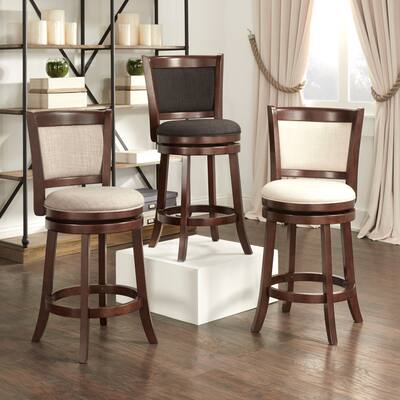 Verona Panel Back Swivel Counter Height Stool by iNSPIRE Q Classic