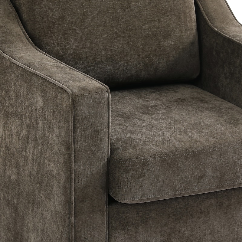 30" W Modern Accent Swivel Chair Comfy Upholstered Armchair Set of 2