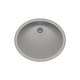 preview thumbnail 1 of 4, Lexicon Platinum V210 Quartz Composite Oval Vanity Sink - Galaxy Concrete Concrete