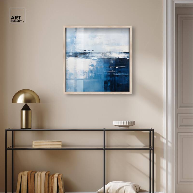 Layers of Blue Shadowbox by Art Remedy