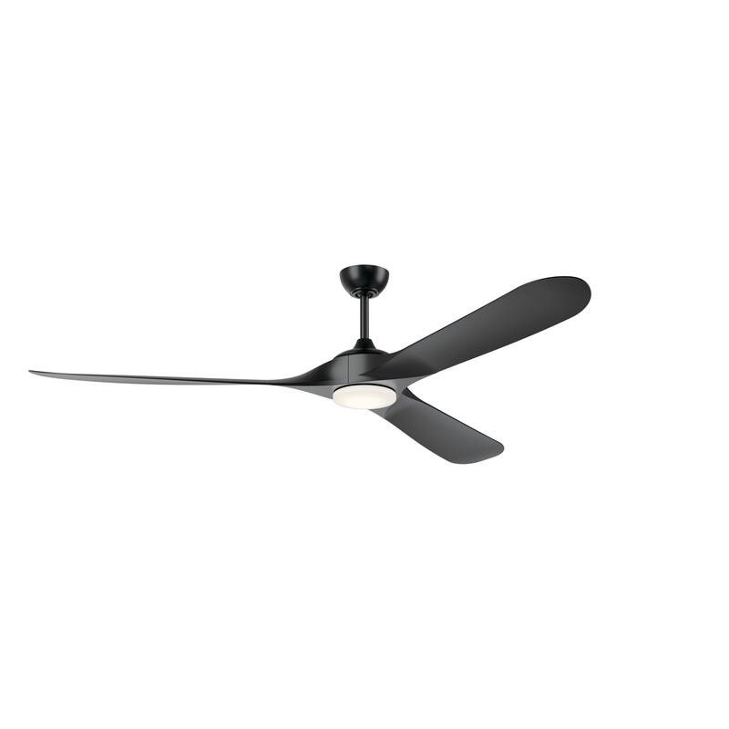 Kichler Lighting Mylo 80 Inch WeatherPlus Ceiling Fan with Satin Etch Cased Opal Glass