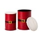 preview thumbnail 7 of 15, Glitzhome Holiday Decorative Nesting Metal Storage Accent Stool or Space Saver with Wood Lid, Set of 2