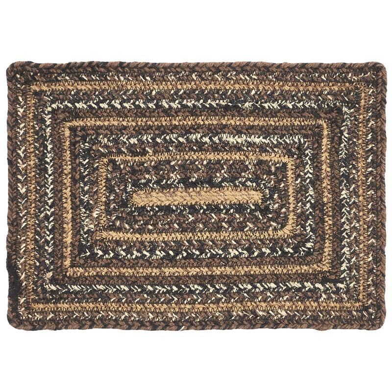 Espresso Jute Rect Placemat 10x15