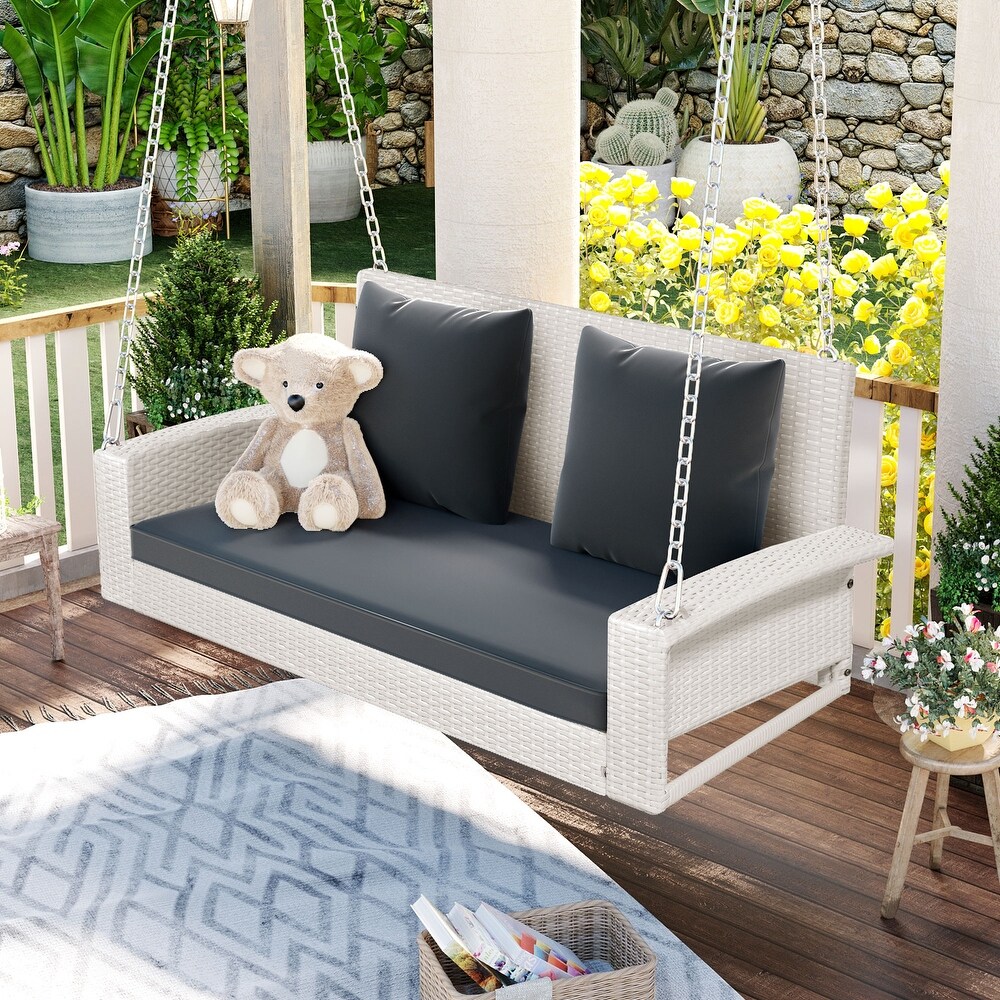 White Wicker Porch Swings Bed Bath Beyond