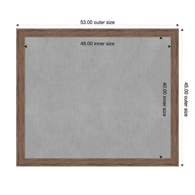 Amanti Art Pia Medium Brown Framed - 53 x 45 in