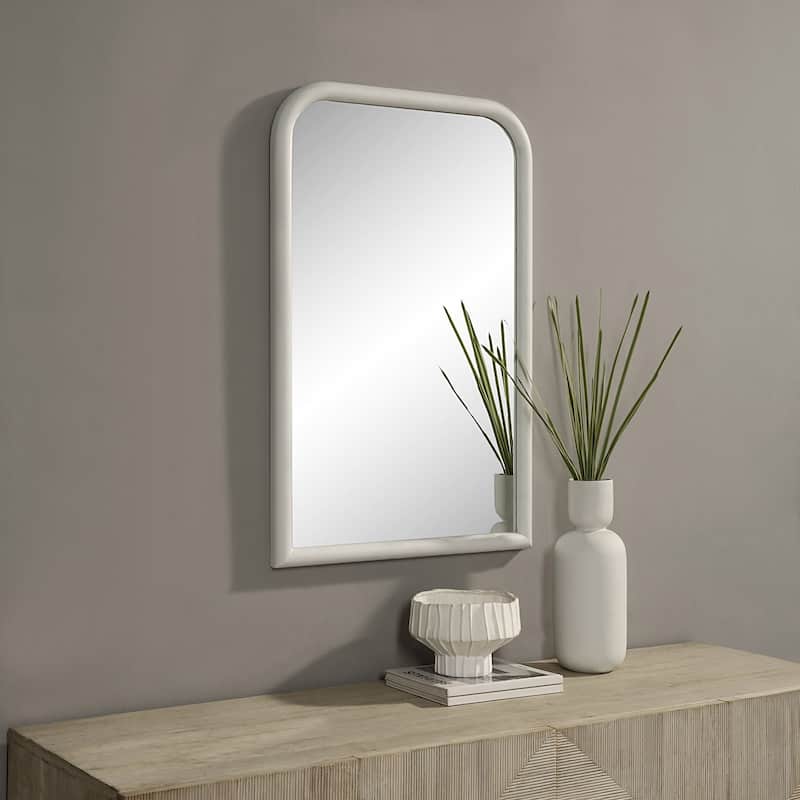 Renwil Colima Aluminum Wall Mirror, White