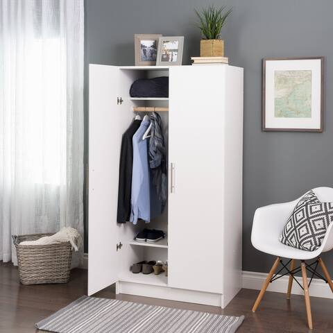 Elite 32" Wardrobe Cabinet with Adjustable Hinges