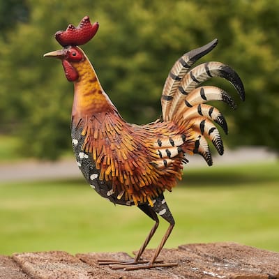 Striped Golden Iron Rooster