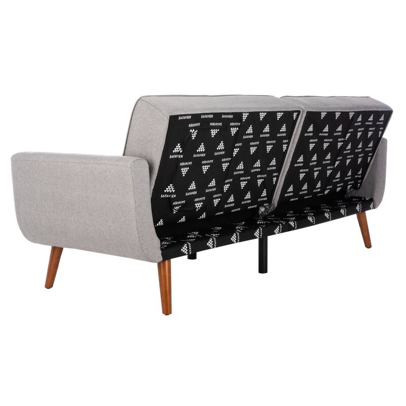 SAFAVIEH Bushwick Mid-century Foldable Futon Sofa Bed - 82.3" x 34.3" x 34.3"