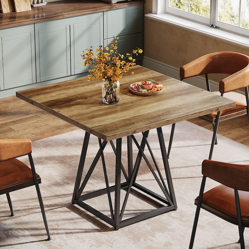35.4-Inch Square Dining Table for 4