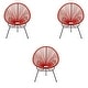 preview thumbnail 14 of 24, Vinyl Cord, Indoor and Outdoor Acapulco Chair - Set of 3