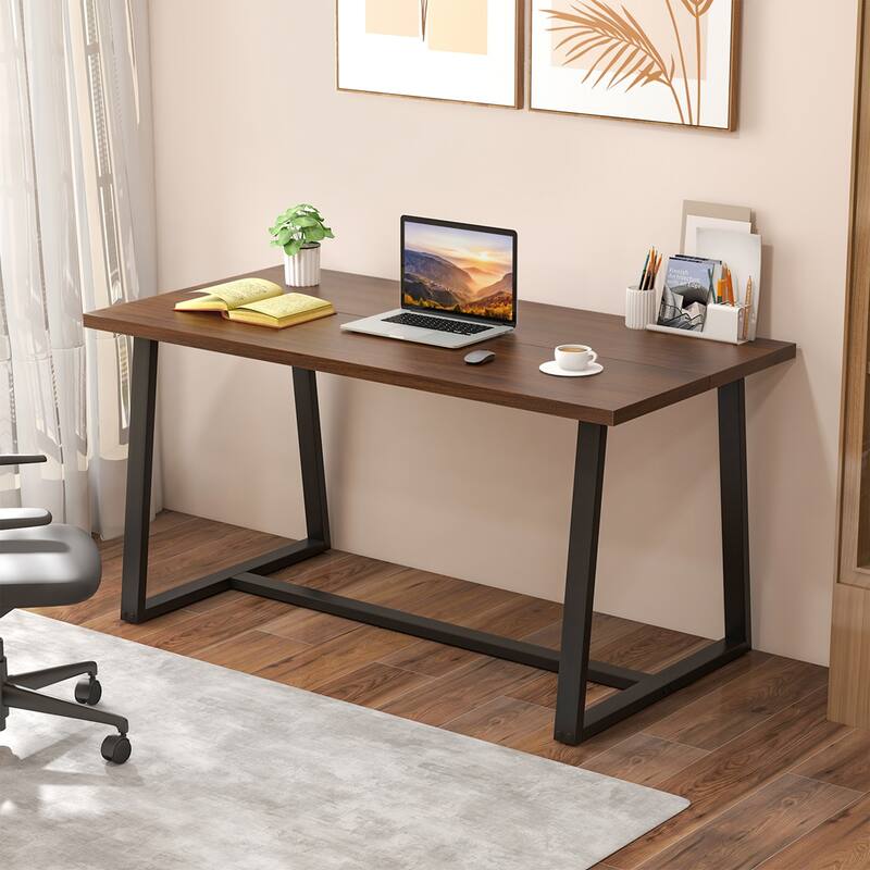Costway 63" Large Dining Table for 4-6 People with Heavy-duty Metal - See Details