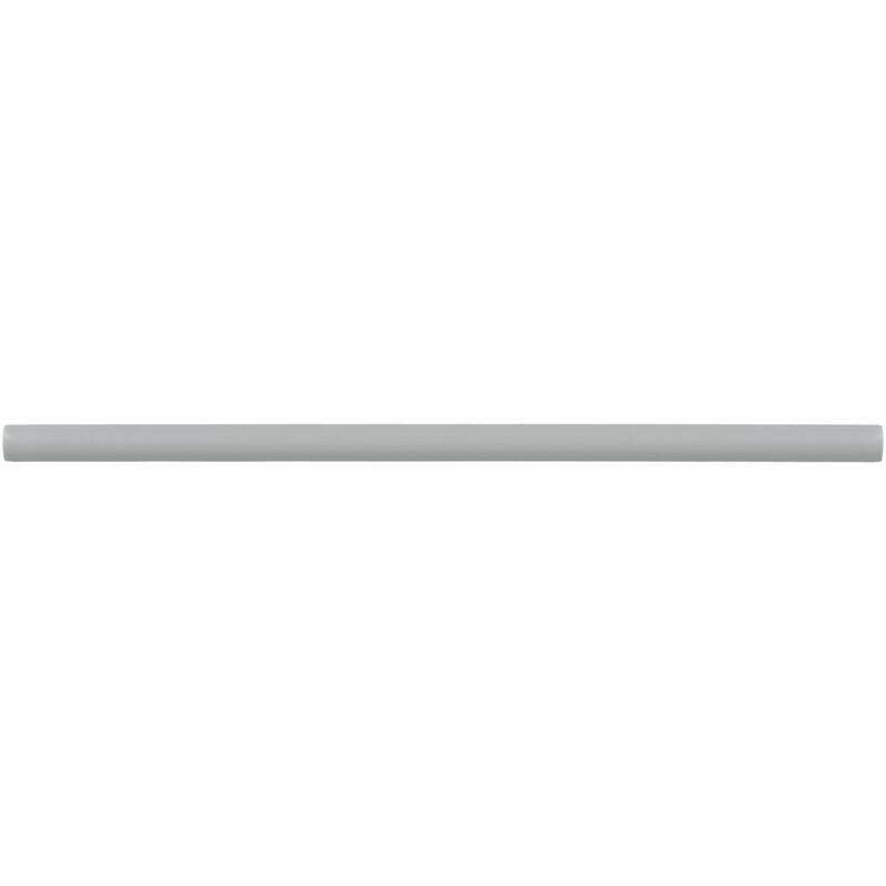 Daltile Stencil 1/2" x 12" Glazed Porcelain Jolly Trim (Sold by the Piece) - Grey