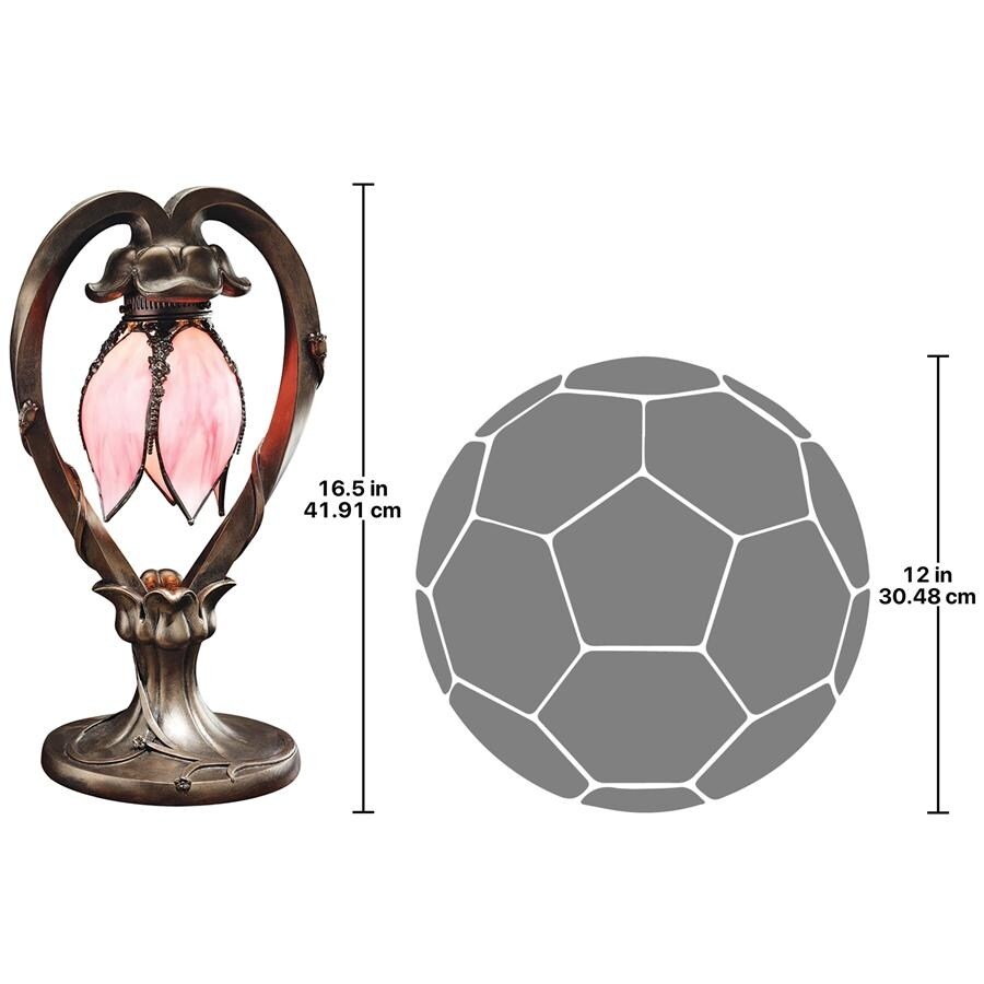 【ステンドグラス】Lightworks - Tulip - Design Toscano Victorian Hanging Tulip Stained Glass Lamp - Bed