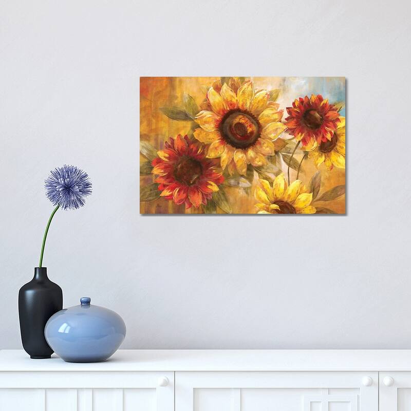 iCanvas "Sunflower Cheer" by Nan Canvas Print - 12x18x1.5