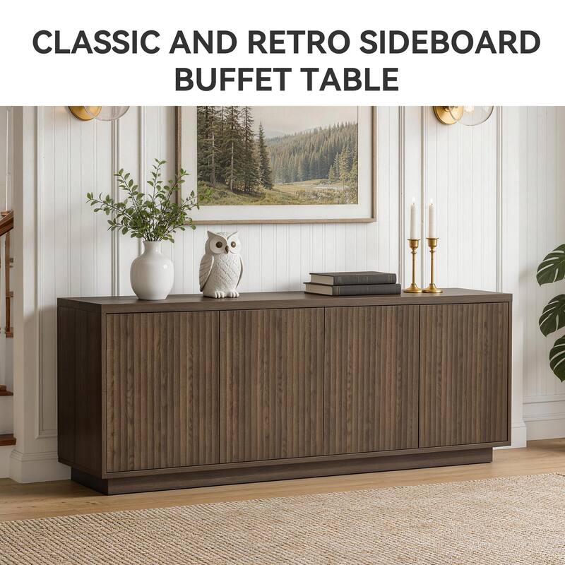 Modern Buffet Cabinet Sideboard with 4-Doors