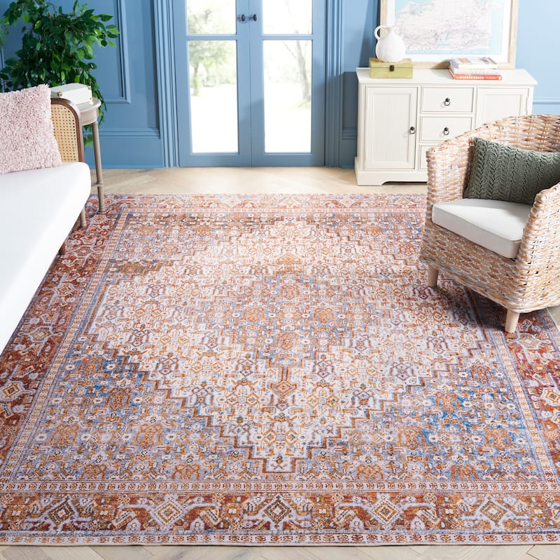SAFAVIEH Tucson Machine Washable Slip Resistant Zada Traditional Rug