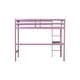 preview thumbnail 18 of 16, Twin High Loft Bed with Safety Guardrail,Built-in desk,Ladder