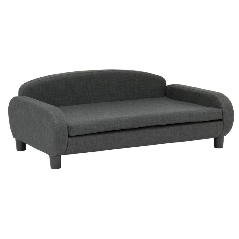 Paws & Purrs Modern Pet Sofa Bed Low-Back Lounger for Dogs & Cats – Removable Washable Mattress Cover