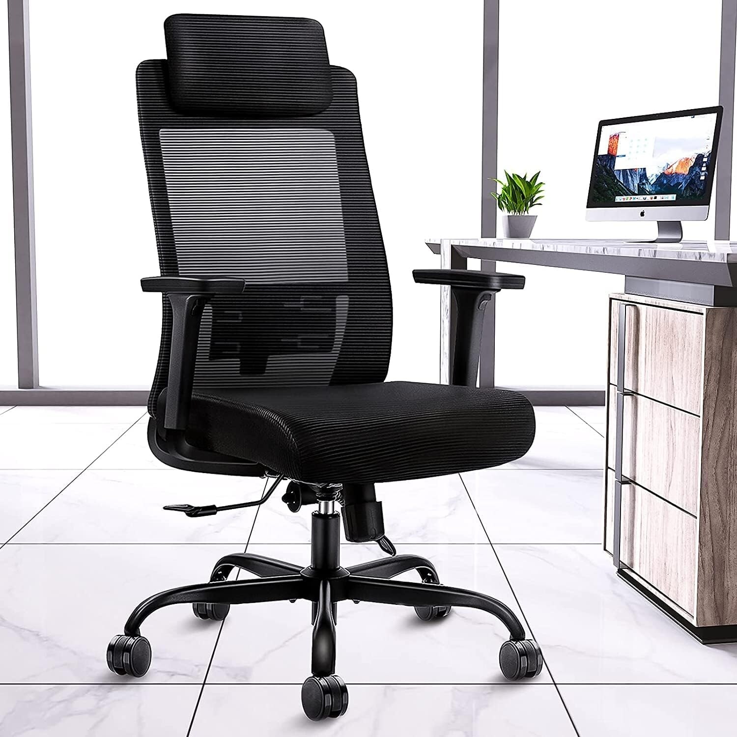 Snugway Big and tall High Back Office Chair with Headrest and 3D