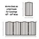 preview thumbnail 8 of 13, 4-Panel Tall Decorative Indoor Foldable Dog Gate - 72x32-Inch Wood Freestanding Pet Fence