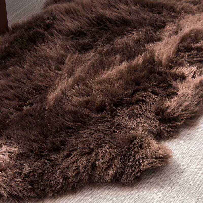 Silver Orchid Nansen Genuine Soft Australian Sheepskin Rug