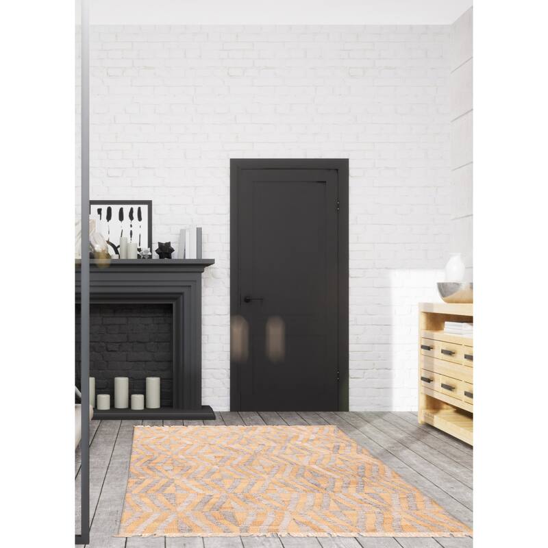 ECARPETGALLERY Flat-Weave Palas Denizli Tan Kilim - 5'5 x 7'7