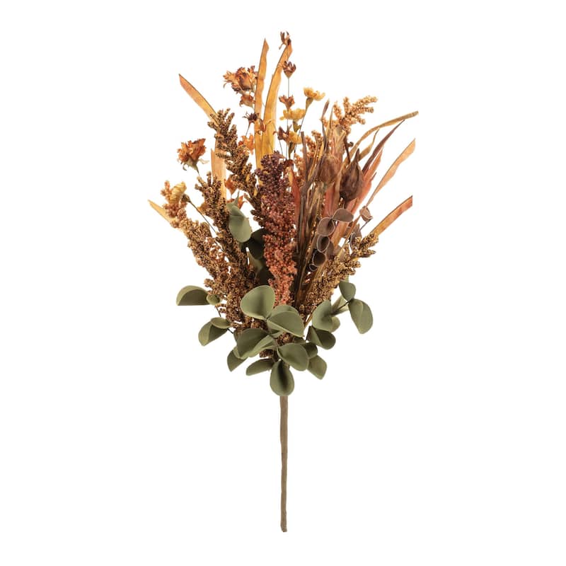 Mixed Fall Floral and Foliage Bush (Set of 6)