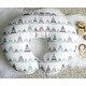 preview thumbnail 5 of 4, Watercolor Mountains Collection Nursing Breastfeeding Pillow Cover Case (Pillow Not Included) - Navy Blue Aqua and Grey Aztec