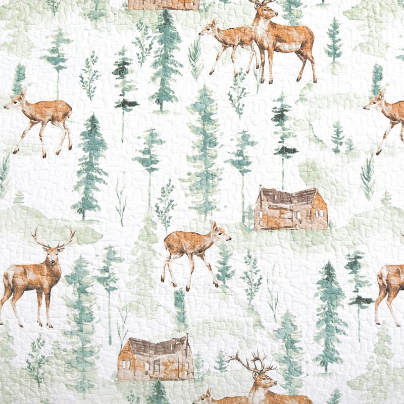 Christopher Forest Round Woven Reversible Rustic Lodge Placemat Set of 6 - Set of 6