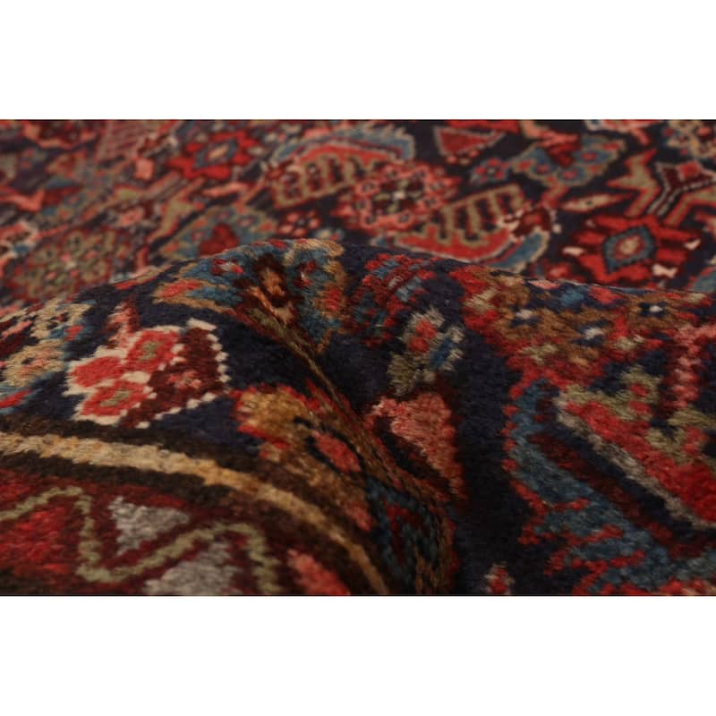 ECARPETGALLERY Hand-knotted Andelz Navy Wool Rug - 3'5 x 12'8