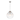 1-Light Modern Ribbed Clear Glass Globe Pendant Light, Minimalist Sand Nickel Hanging Fixture - 15" W