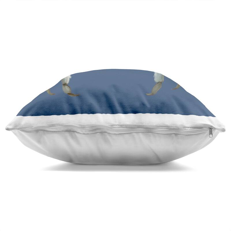 Stupell Detailed Aquatic Blue Crab Decorative Printed Throw Pillow Design by Elizabeth Medley