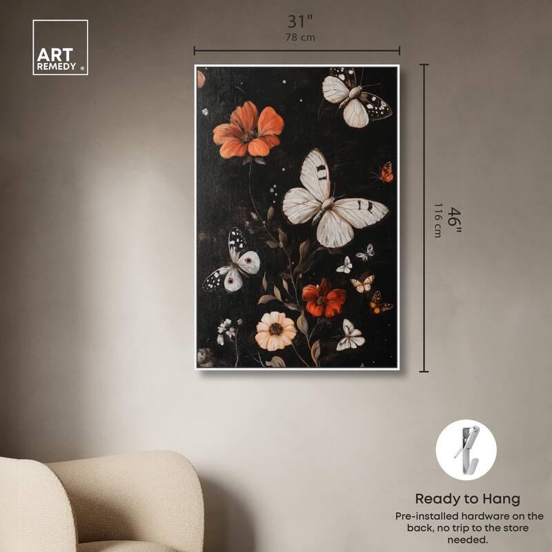 Butterfly Wing Patterns Canvas by Art Remedy