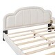 preview thumbnail 14 of 32, Low-Profile Platform Bed Grounded Bed in Velvet Frame