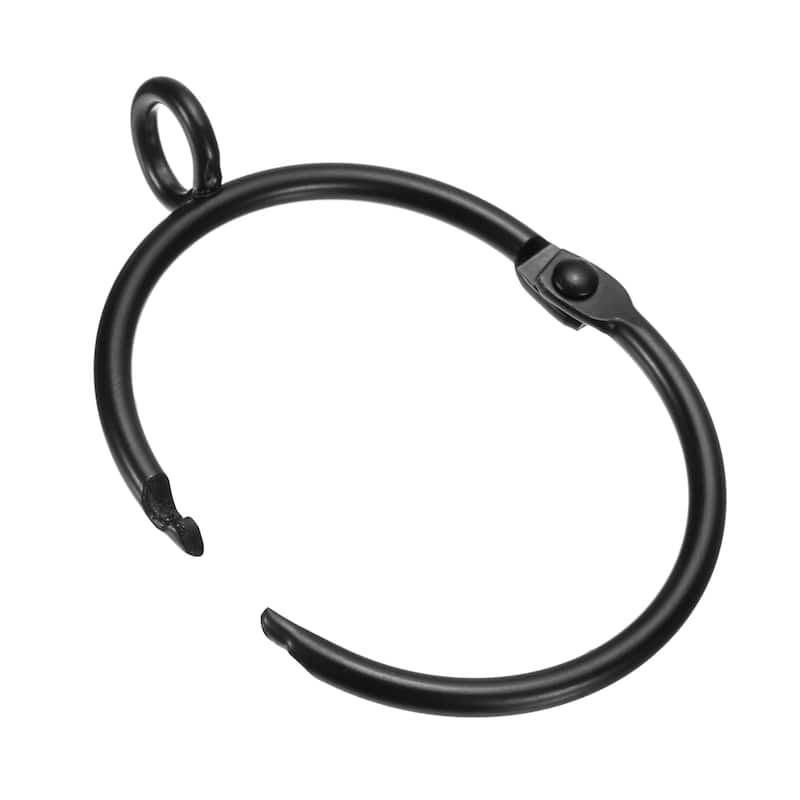 14 PCS Openable Curtain Rod Rings with Eyelets