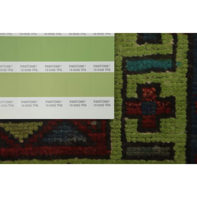 Hand Knotted Oriental 100% Wool Carpet Traditional Tribal Black Ardebil Runner Rug - 10' 0'' X 3' 7''