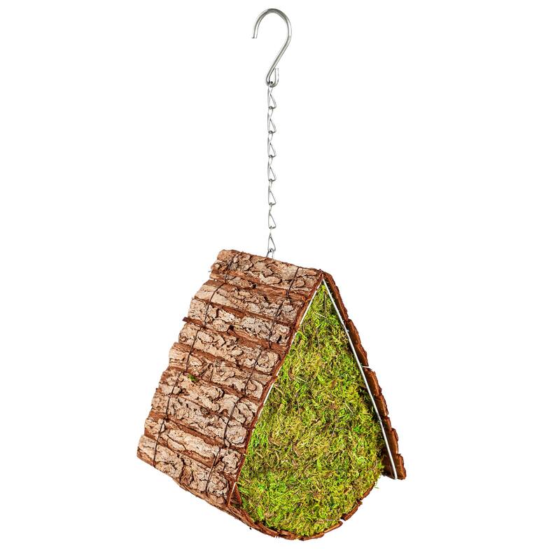 A-Frame Wooden Moss Bird House