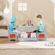 preview thumbnail 10 of 18, Kids Art Table and Chair Set, 3 in 1 Activity Table with 2 Chairs