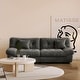 preview thumbnail 11 of 24, 89" Tufted Sofa Cloud Shaped Couch Grey