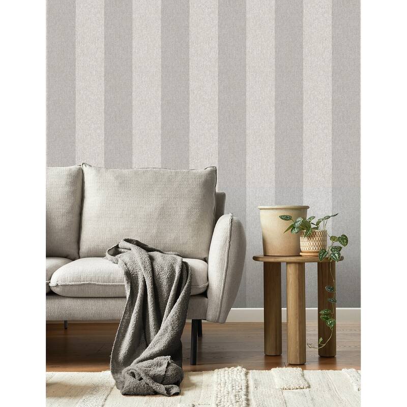 Fine Decor Finn Grey Chevron Stripe Wallpaper