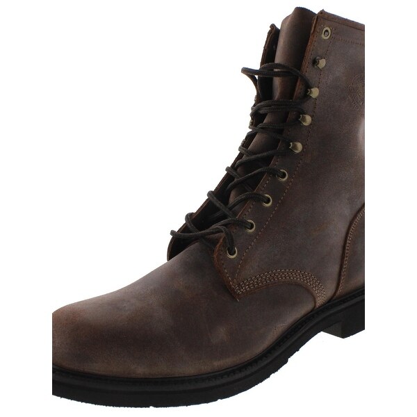 Justin Original Work Boots Mens Work Boots Leather Lace Up